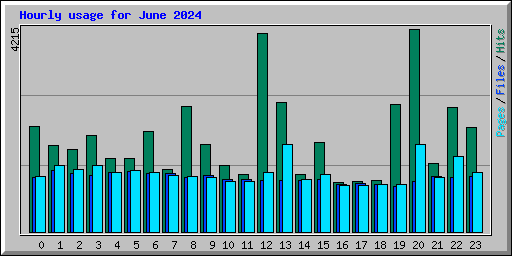 Hourly usage for June 2024