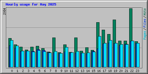 Hourly usage for May 2025